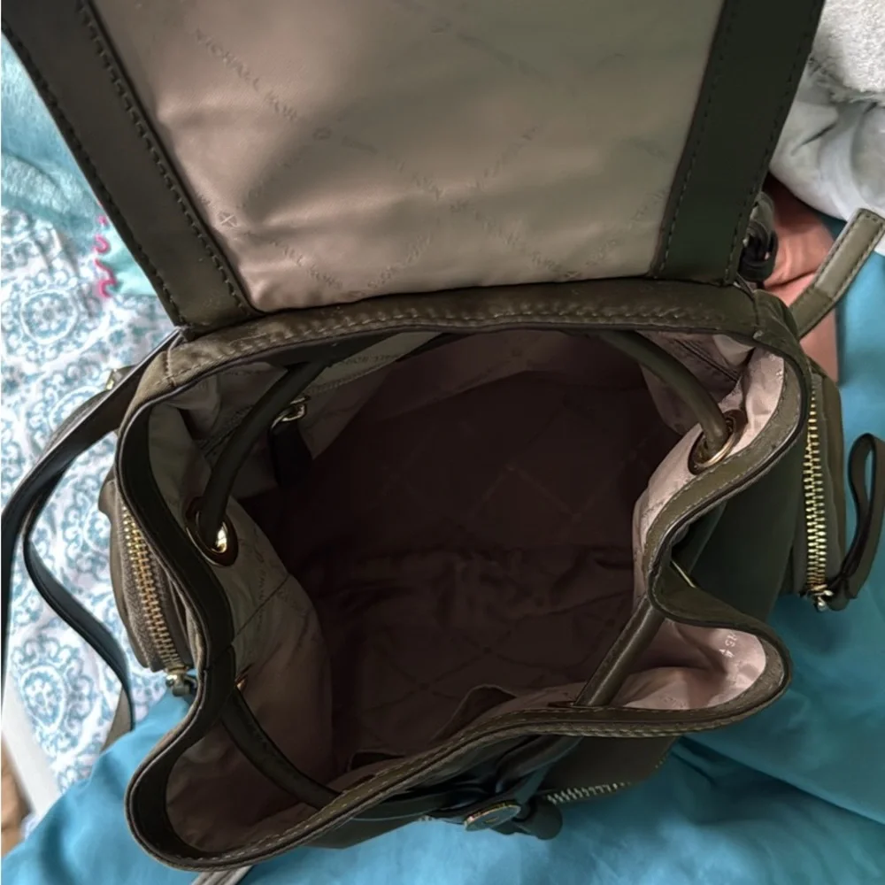 Michael Kors Dark Green Backpack - Picture 5 of 5